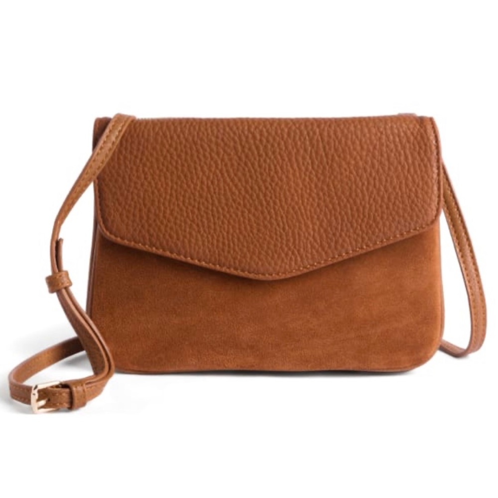 Moda Luxe Amelia Suede Detail Crossbody Bag